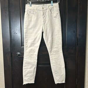 MOTHER The Looker Ankle Step Fray, Size 28